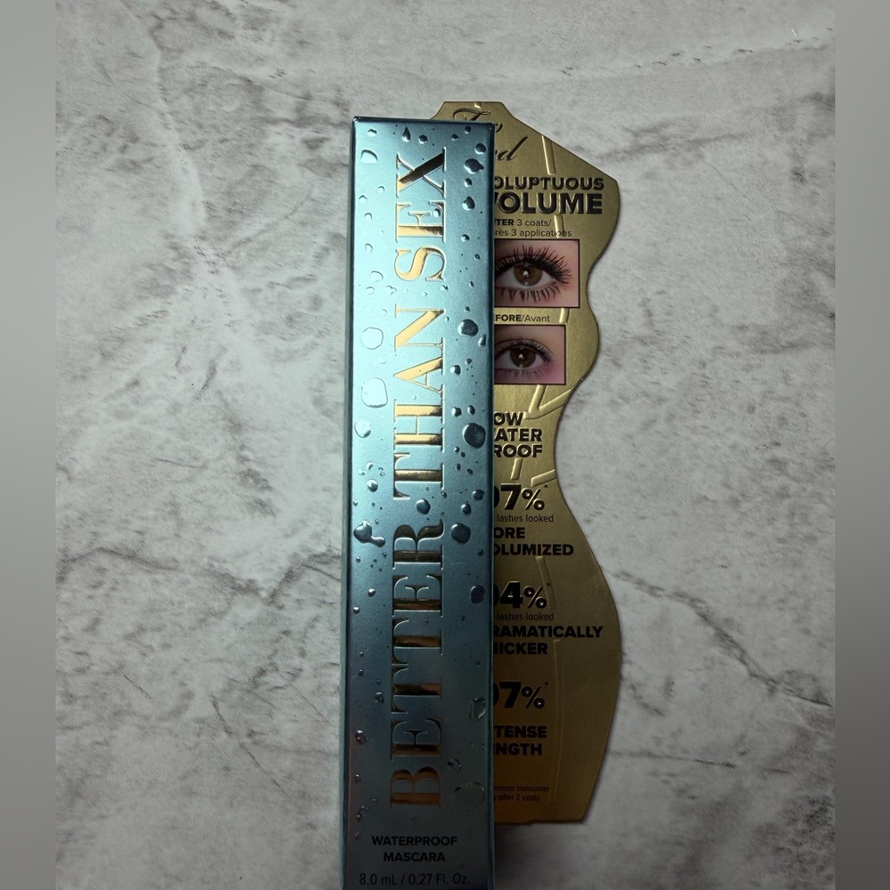 Too Faced Better Than Sex Waterproof Mascara in Gold